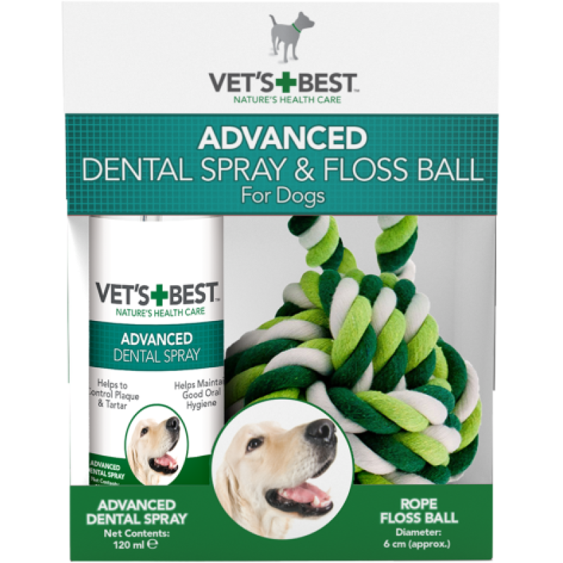 Vet'sBest Advanced Dental Spray Floss Ball 