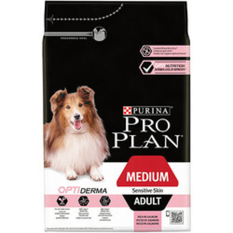 Pro Plan Medium Adult Sensitiıve Skin Somonlu Yetişkin Köpek Maması 14 KG